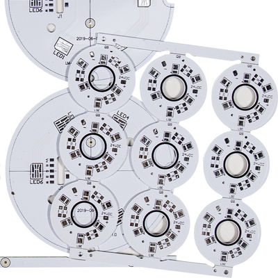 Topeng Solder Putih Aluminium PCB Satu Sisi SMT Untuk Pencahayaan LED